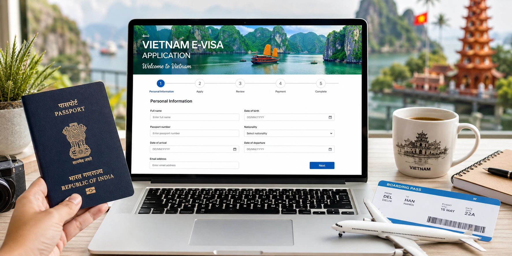 how to apply for Vietnam visa from India